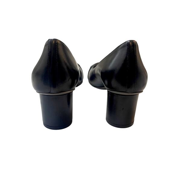 Moses Grace Preci Black Leather Pumps | Size 41 | Italian Vero Cuoio - Picture 5 of 7